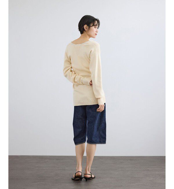 SALON adam et rope'「【crinkle crinkle crinkle】geometric jacquard knit」|ニット・セーター|