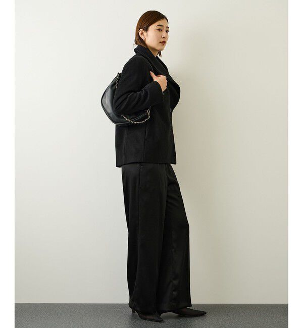 ROPE「プレミアムカシミヤ ショートコート」|ステンカラーコート|
