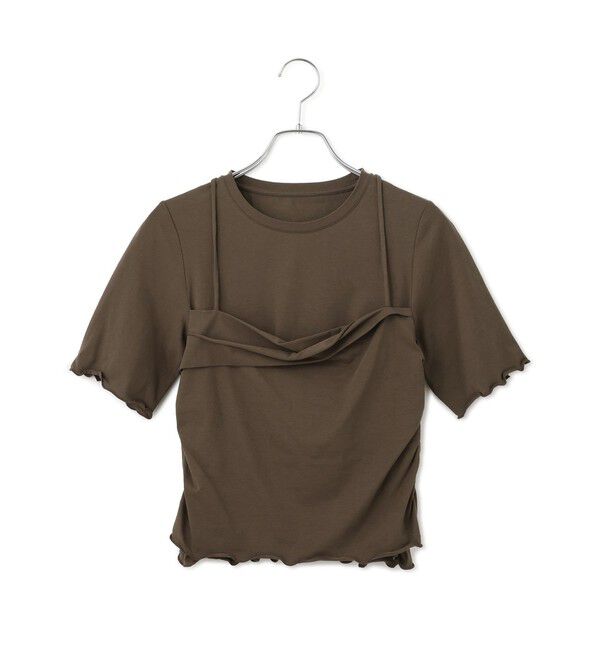 ADAM ET ROPE'「【WEB限定】ベアトップレイヤードカットソー」|Tシャツ・カットソー|