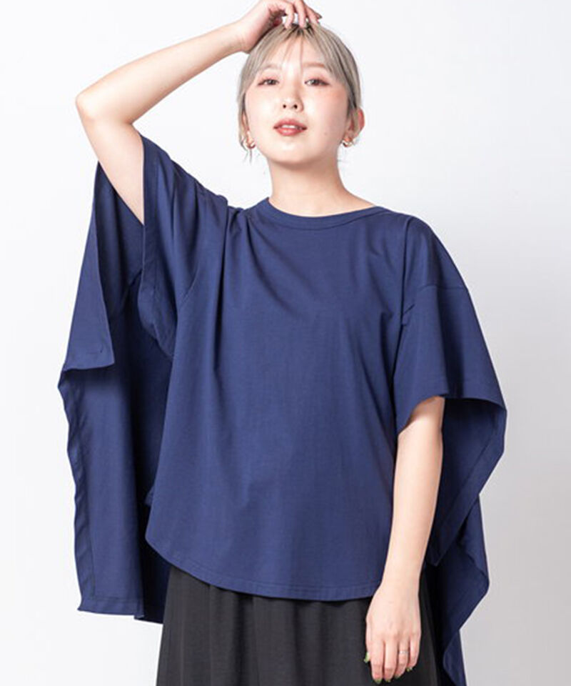  「バックケーププルオーバー」|Tシャツ・カットソー|NAVY
