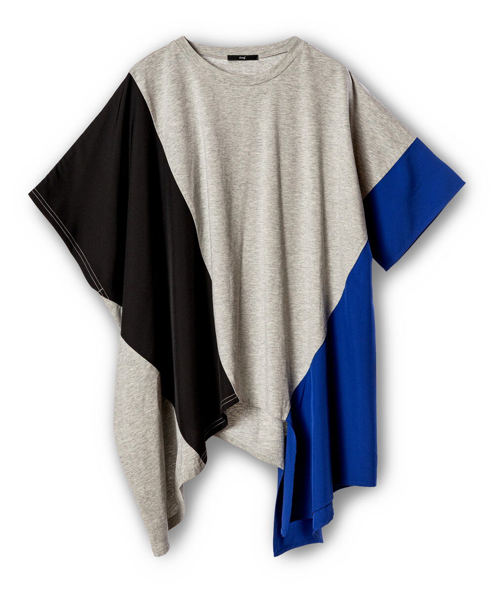  「切替アシンメトリーTシャツ」|Tシャツ・カットソー|