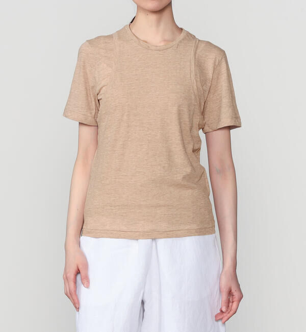 UNFIL「UNFIL | スラブヤーン レイヤードトップス WOMEN」|Tシャツ・カットソー|