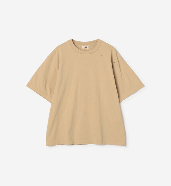  「UNFIL | コットン製品染め クルーネックTシャツ WOMEN」|Tシャツ・カットソー|BEIGE