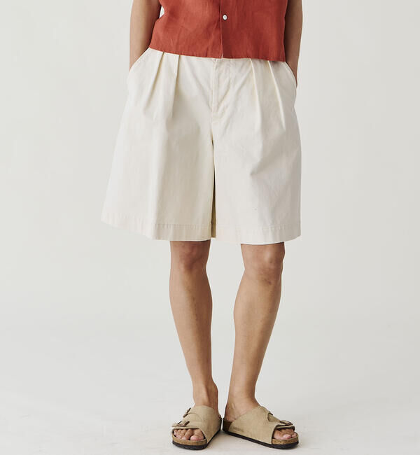  「SCYE BASICS | サンホアキンチノ タックショーツ WOMEN」|その他|NATURAL