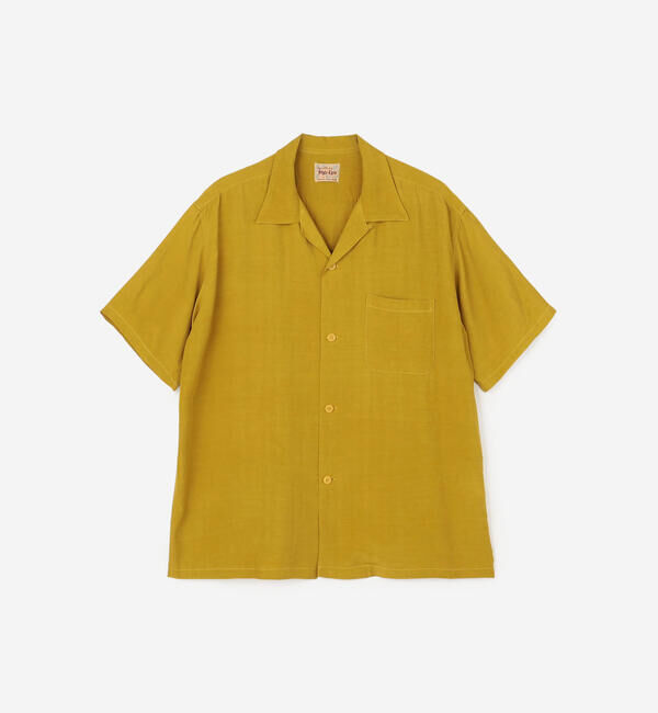  「STYLE EYES | 〈別注〉レーヨン ボウリングシャツ PLANE MEN」|シャツ・ブラウス|MUSTARD