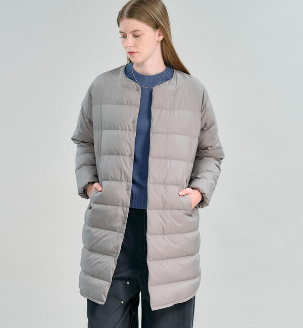 ORCIVAL「ORCIVAL | カラーレス ライトダウンコート WOMEN」|ダウン|GREY