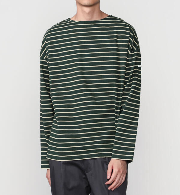 ORCIVAL「ORCIVAL | コットン クルーネック ロングスリーブ カットソー MEN」|Tシャツ・カットソー|GREEN系1
