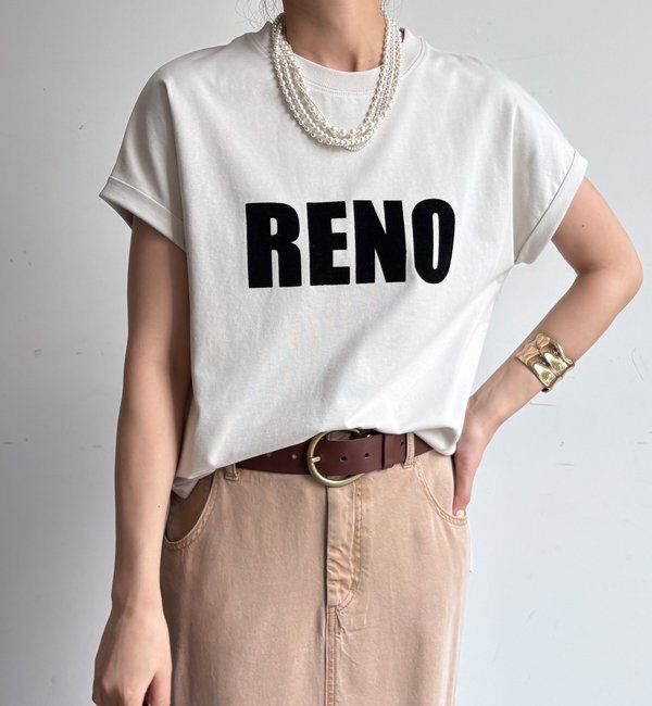  「接触冷感2WAYフロッキーロゴTEE」|Tシャツ・カットソー|