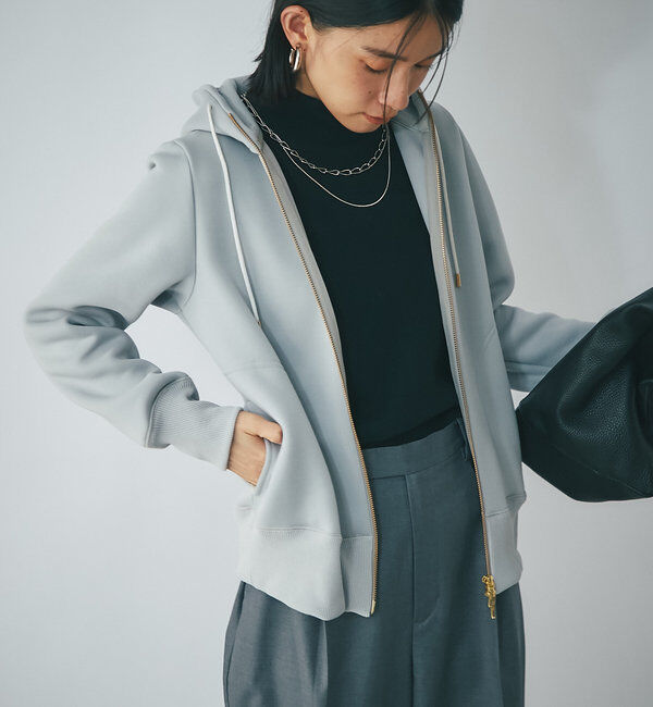  「スポンジダンボールZIPパーカーカットソー」|パーカー|