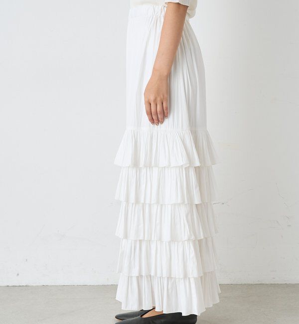  「【2サイズ展開】カッセンフリルロングスカート」|スカート|