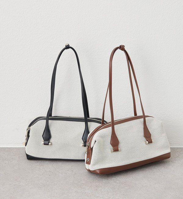  「WハンドルワイドボストンコンビBAG」|トートバッグ|