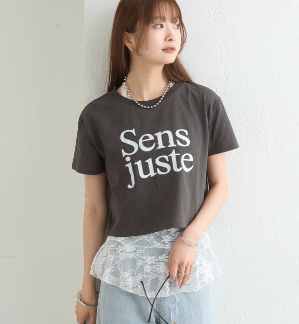  「ラインストーンロゴチビT」|Tシャツ・カットソー|