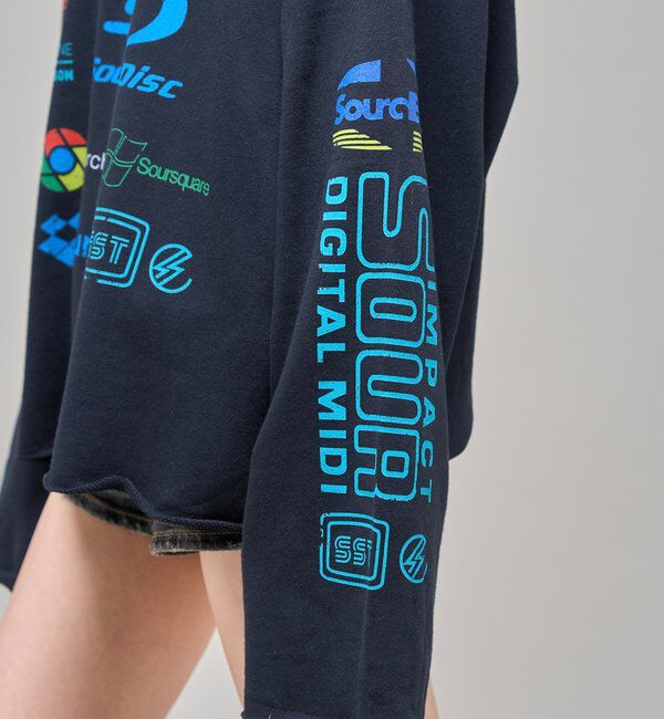 「【Sourcream】カンパニーロゴ切りっぱなしスウェット」|Tシャツ・カットソー|