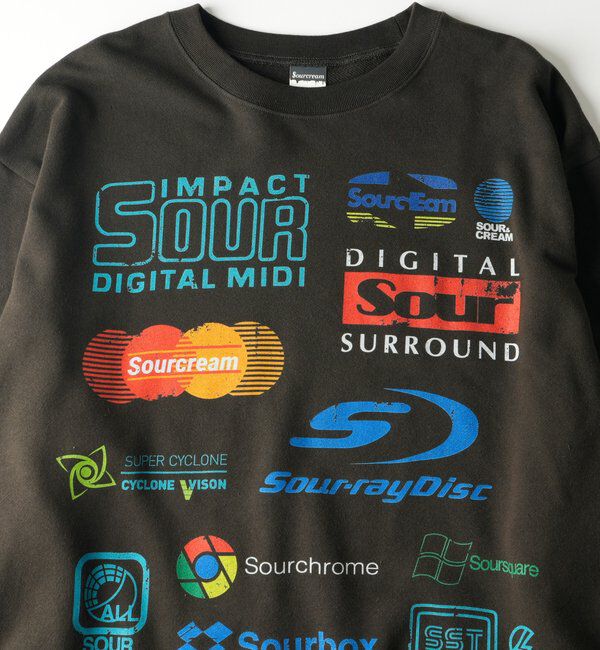  「【Sourcream】カンパニーロゴ切りっぱなしスウェット」|Tシャツ・カットソー|