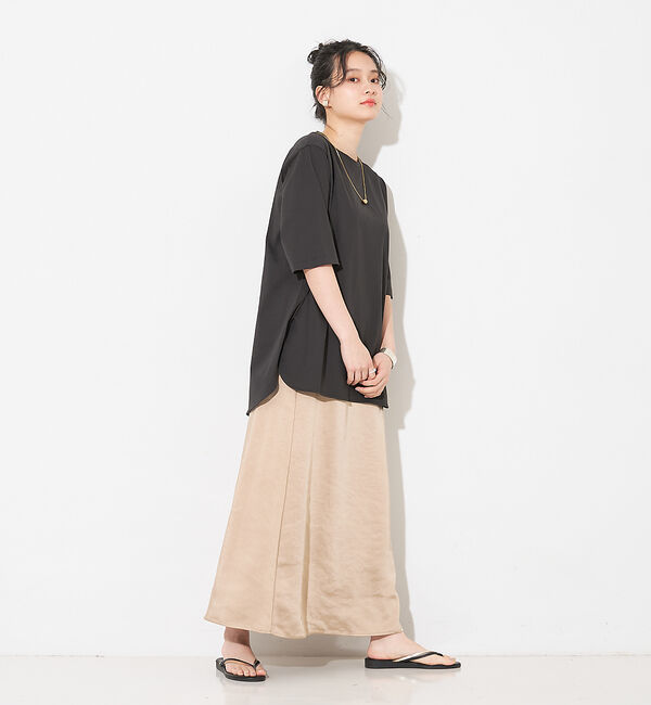 collex「【接触冷感・UVカット】コンパクトクールチュニックTシャツ」|Tシャツ・カットソー|