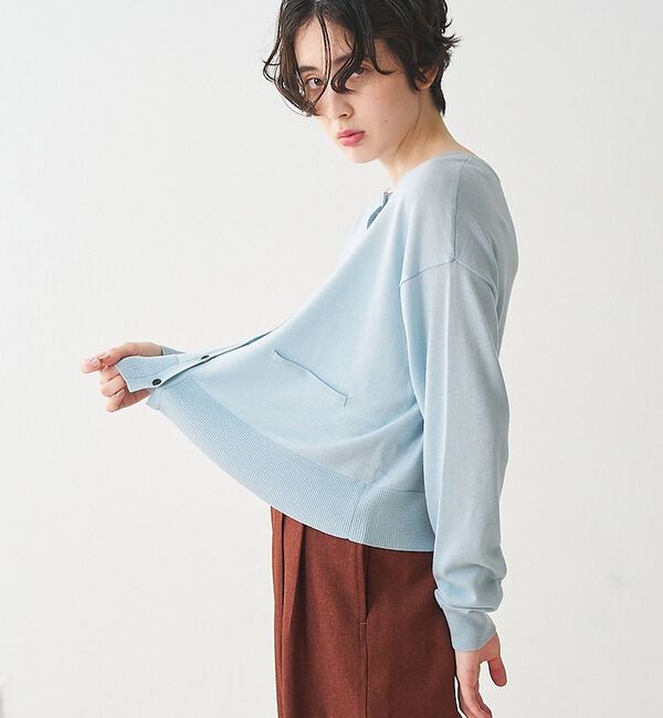 collex「クルーネックショート丈カーディガン【予約】」|カーディガン|