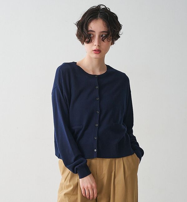 collex「クルーネックショート丈カーディガン【予約】」|カーディガン|