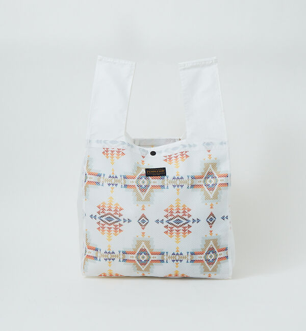 ABAHOUSE「【PENDLETON / ペンドルトン】袋型 スクエア トート バッグ」|トートバッグ|オフホワイト