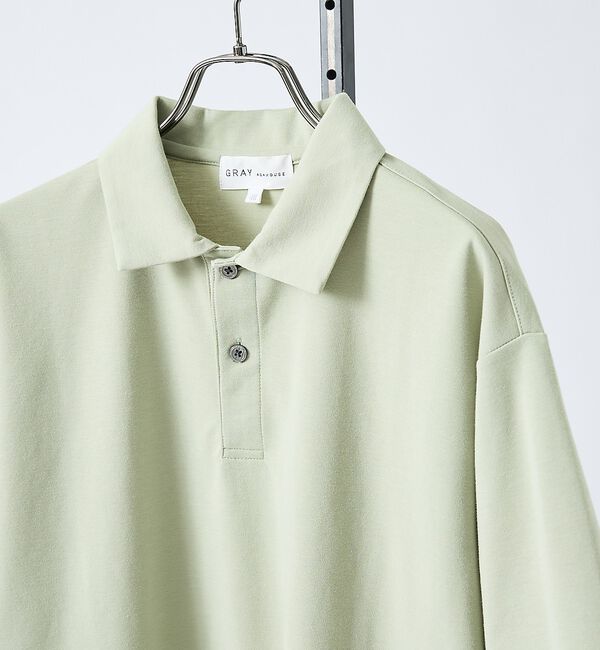 ABAHOUSE「【抗菌防臭/UVカット】シルキーポンチ 半袖ポロシャツ」|ポロシャツ|