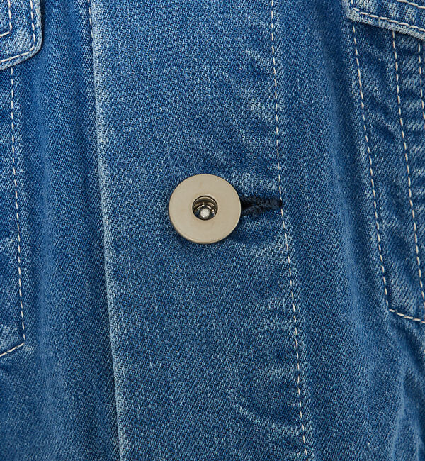 qualite「【大人のデニムJK】コットンリネンデニムショートジャケット/セットアップ対応」|その他|