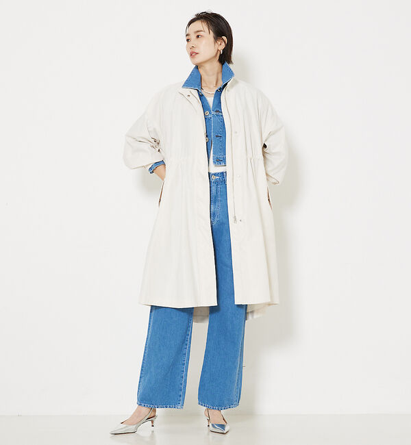qualite「【大人のデニムJK】コットンリネンデニムショートジャケット/セットアップ対応」|その他|
