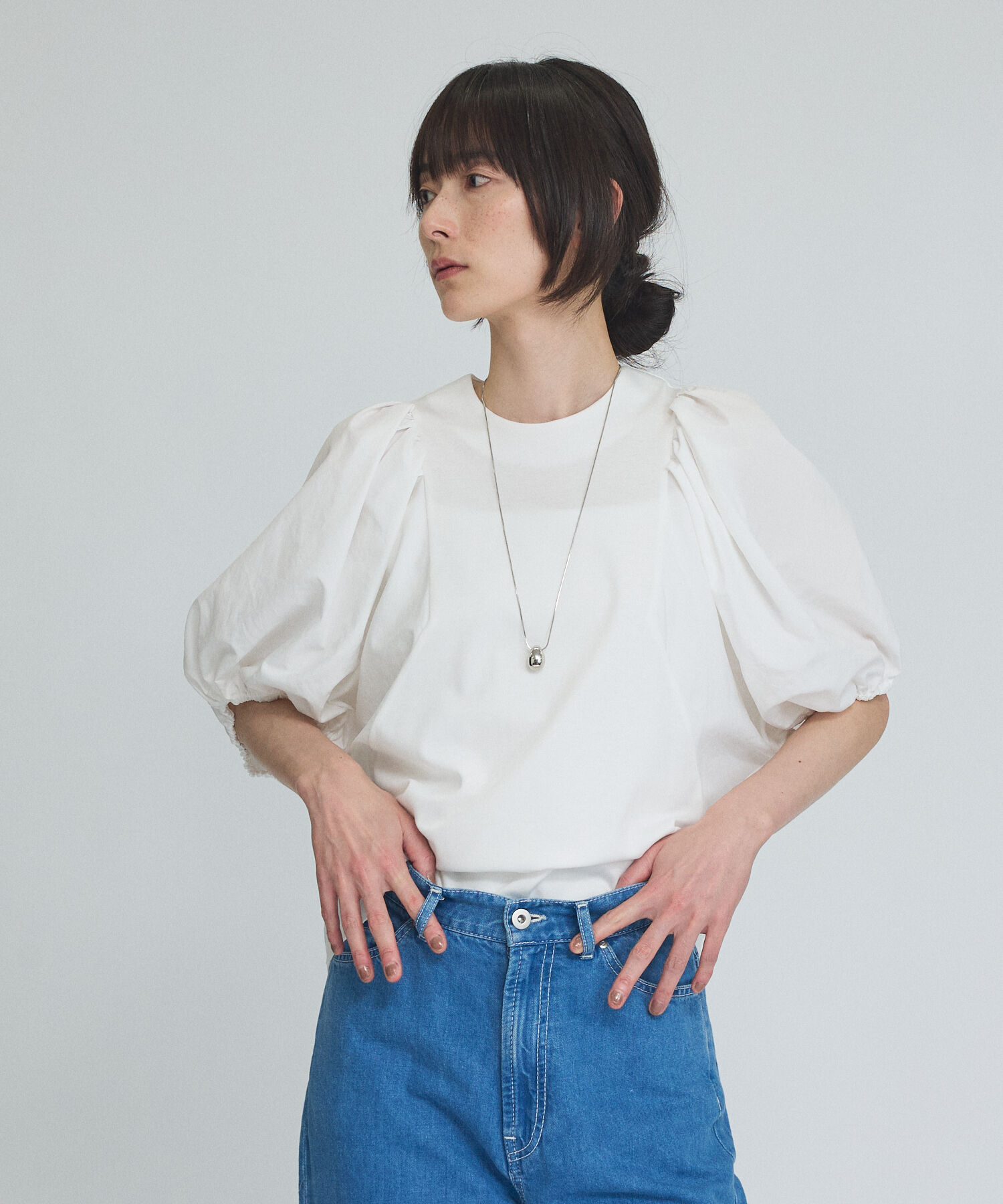 qualite「タフタスリーブプルオーバー」|Tシャツ・カットソー|