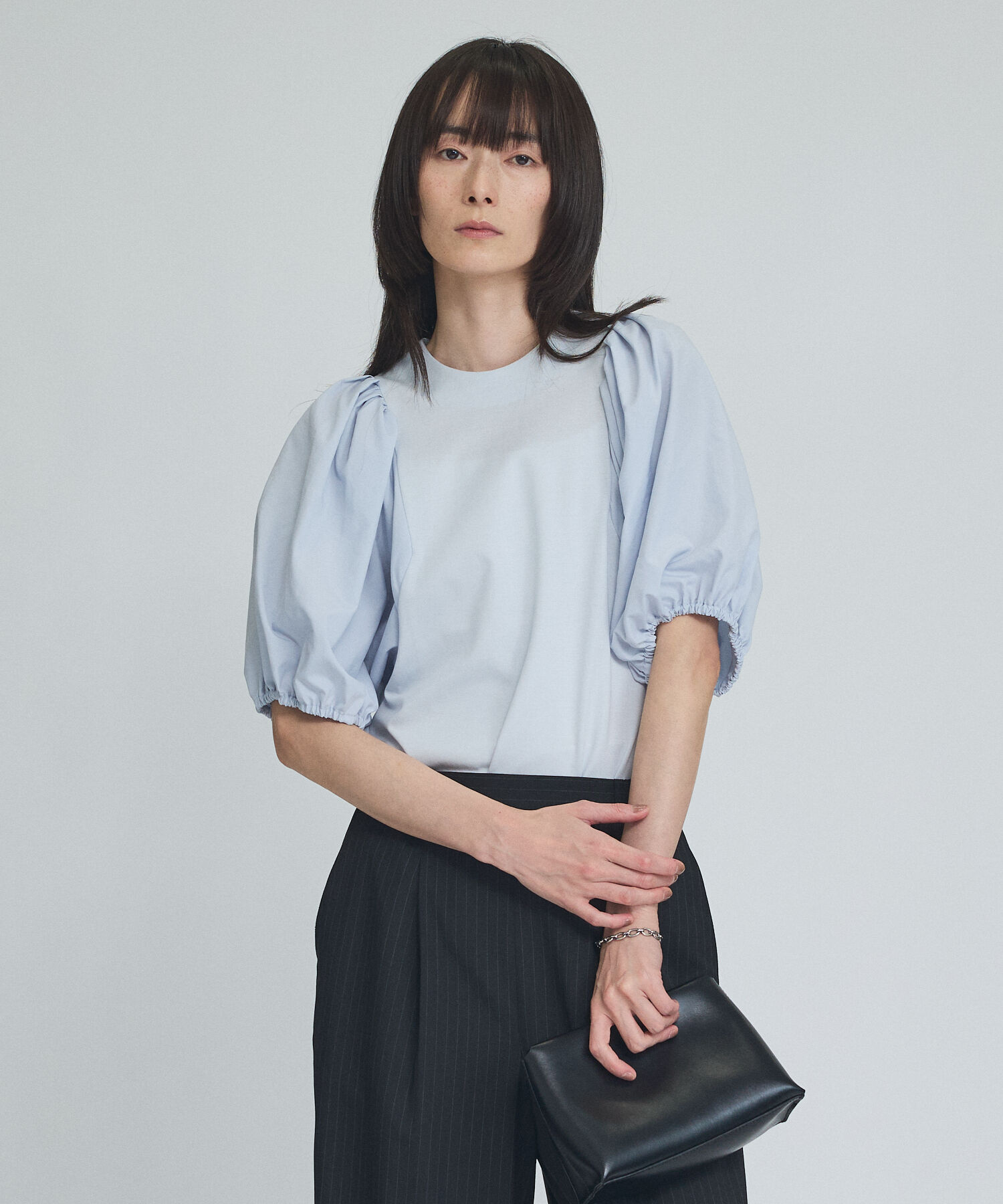 qualite「タフタスリーブプルオーバー」|Tシャツ・カットソー|