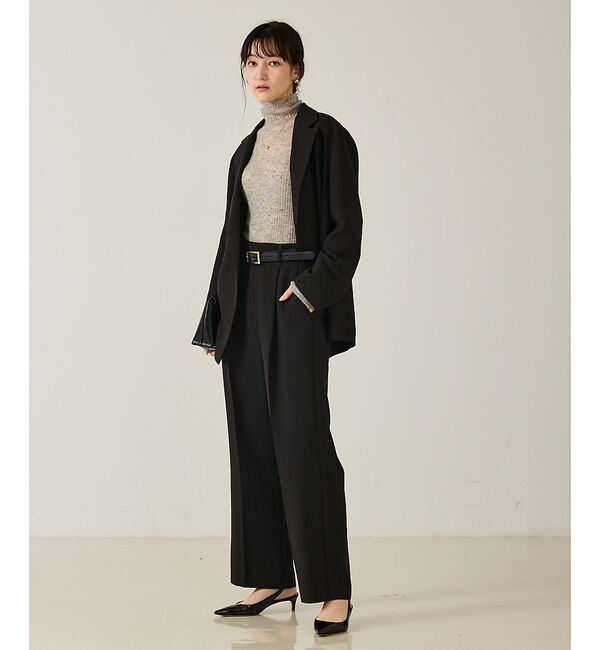 qualite「【セットアップ対応】センタープレスストレートパンツ」|その他|