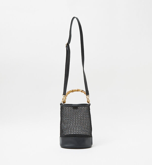 LOWELL things「●SOEUR/バンブーハンドルチュールバッグ」|ハンドバッグ|