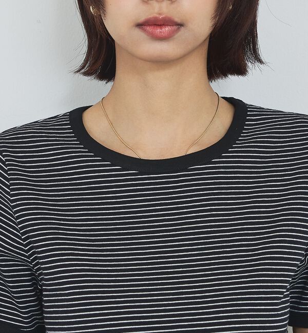 abahouse mavie「【リンガーT】ボーダーコンパクトTシャツ」|Tシャツ・カットソー|