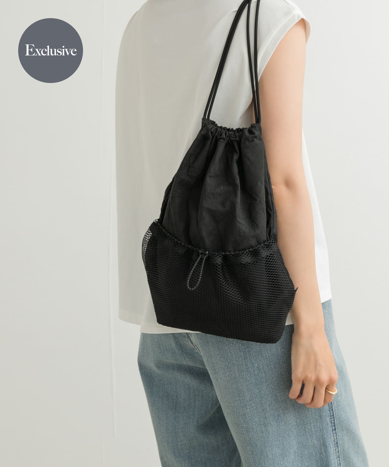 URBAN RESEARCH DOORS「『別注』rerer&times;DOORS　airbagナップサック」|その他|ブラック