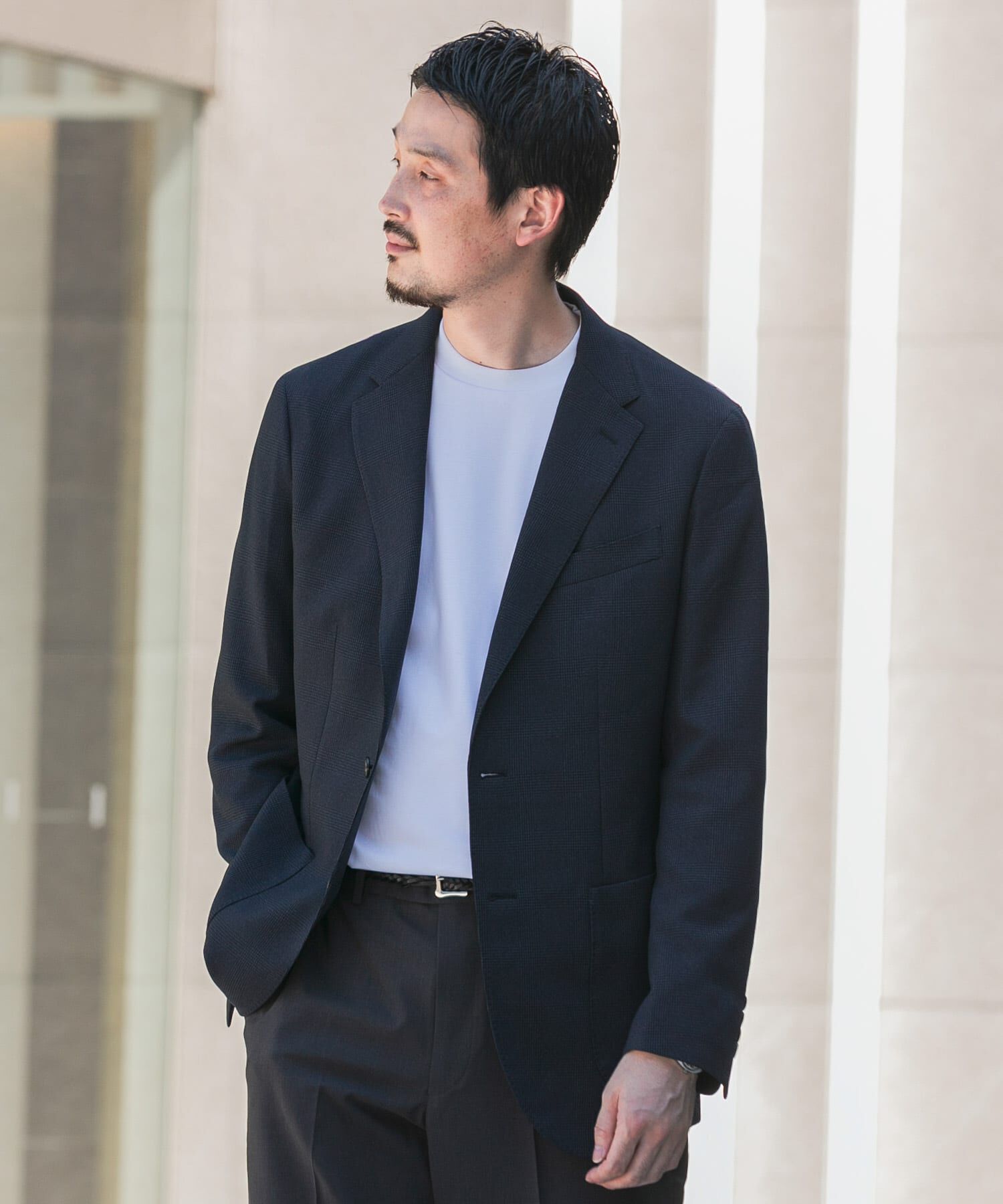 URBAN RESEARCH DOORS「『洗濯可/防シワ』LIFE STYLE TAILOR　TRABESTグレンチェックジャケット」|その他|