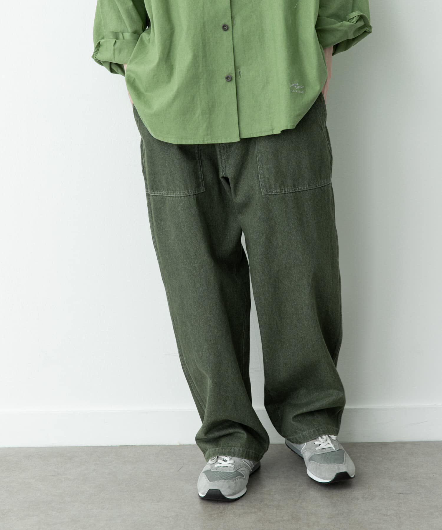 Sonny Label 「ARMY TWILL　DENIM BAKER PANTS」|デニム|カーキ