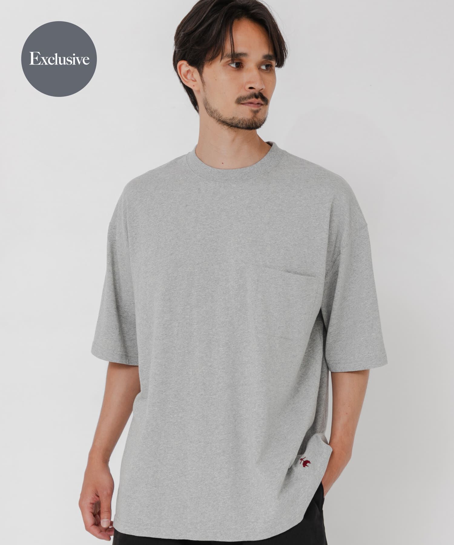 URBAN RESEARCH「『別注』BROOKS BROTHERS&times;URBAN RESEARCH　GF SHORT-SLEEVE POCKET T-SHIRTS」|Tシャツ・カットソー|グレー