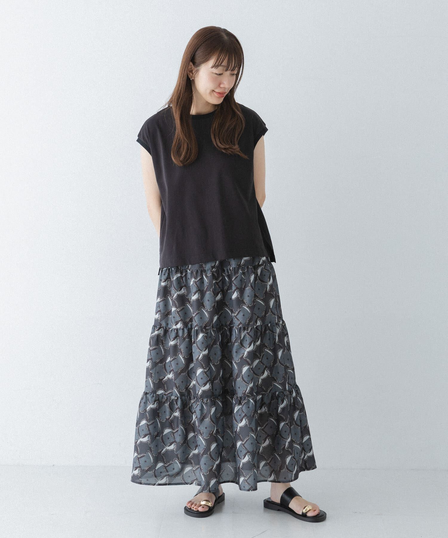 Sonny Label 「アフリカンプリントティアードスカート」|スカート|