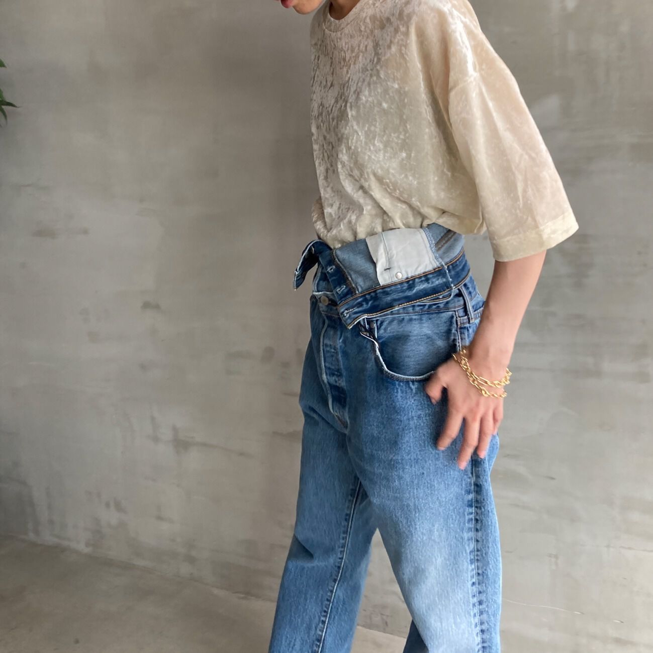HELIOPOLE「HELIOPOLE SHEER VELOUR TEE」|Tシャツ・カットソー|