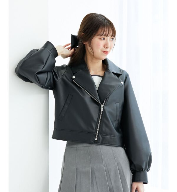 MAJESTICLEGON「Ladyショートライダース」|その他|ブラック