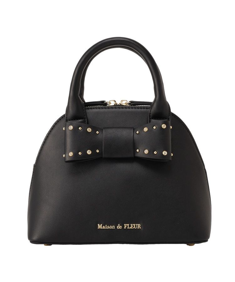 Maison de FLEUR「リボンハーフムーン2Wayバッグ」|ハンドバッグ|