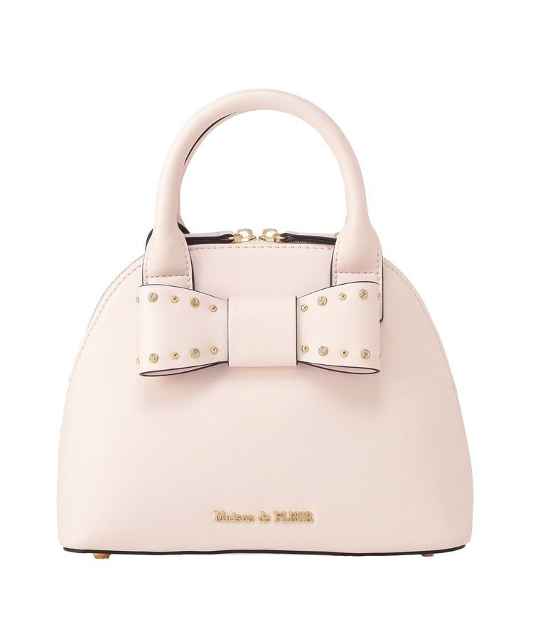 Maison de FLEUR「リボンハーフムーン2Wayバッグ」|ハンドバッグ|