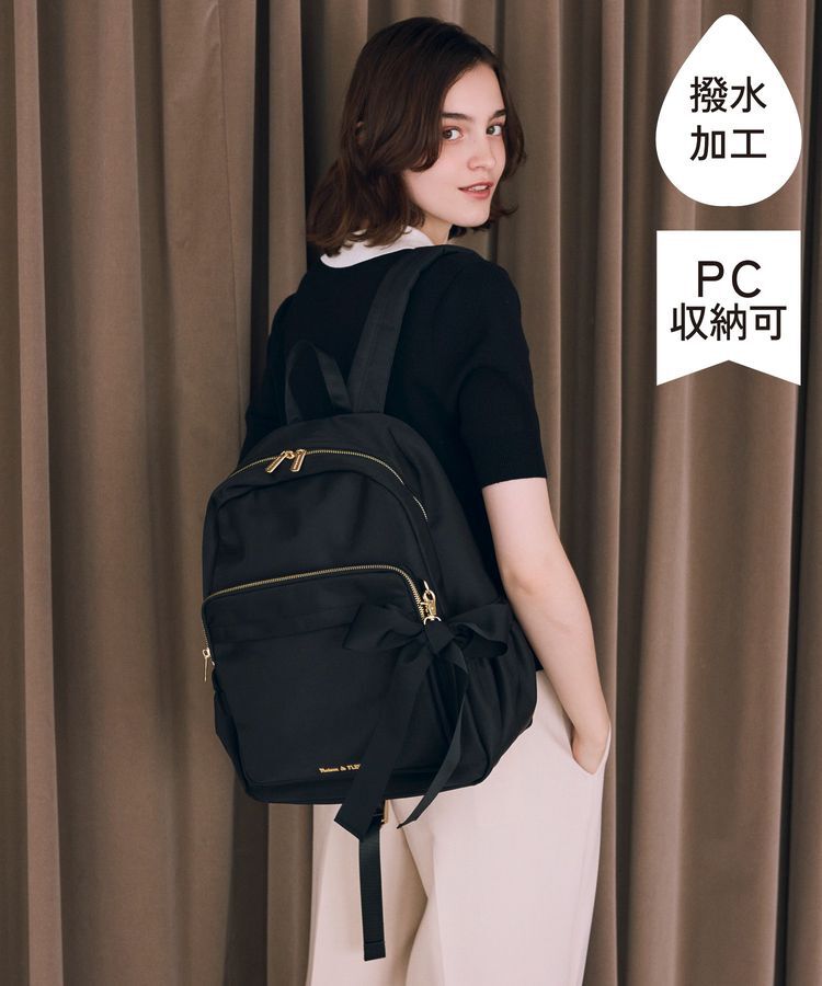 Maison de FLEUR「撥水加工キャリーオンリュック」|リュック|ブラック