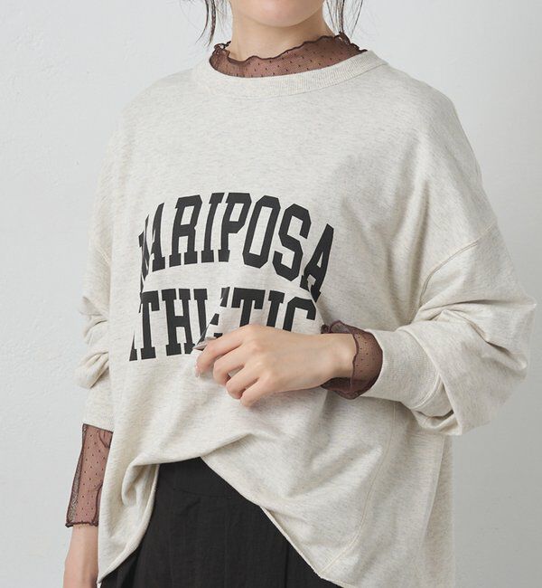 「【リバイバル/新色追加】ドットチュールドッキングカットソー」|Tシャツ・カットソー|
