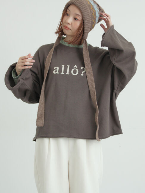 Samansa Mos2「シンプルロゴアソート裏起毛スウェット」|Tシャツ・カットソー|