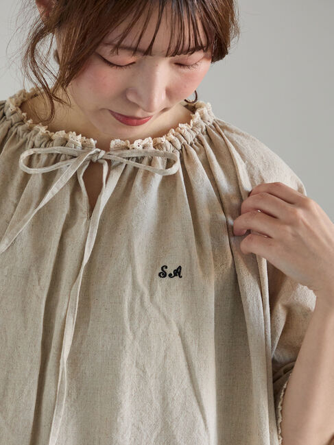 Samansa Mos2「【SA刺繍】スモックワンピース」|ワンピース|
