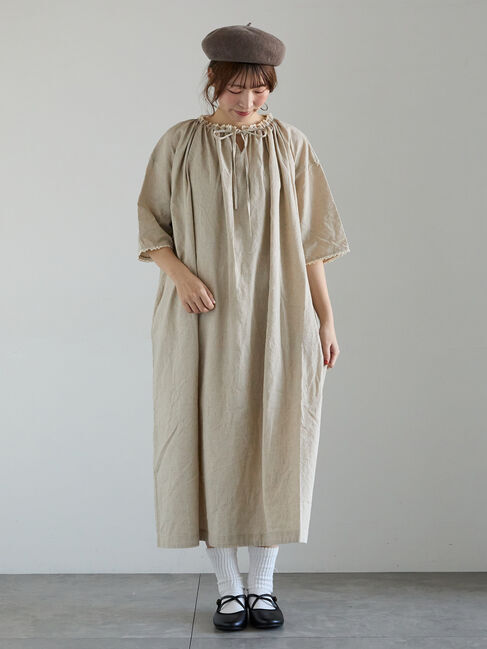 Samansa Mos2「【SA刺繍】スモックワンピース」|ワンピース|