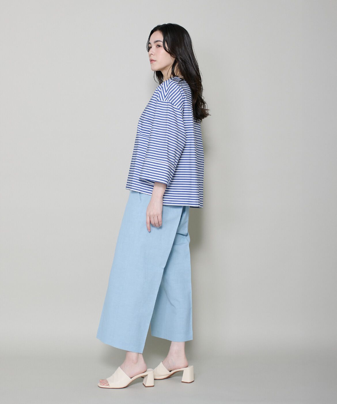 DAY by DAY it&rsquo;s international「ﾘﾈﾝﾜｲﾄﾞｸﾛｯﾌﾟﾄﾞﾊﾟﾝﾂ|凛と涼しい､上品ﾄﾞﾚｰﾌﾟの」|その他|
