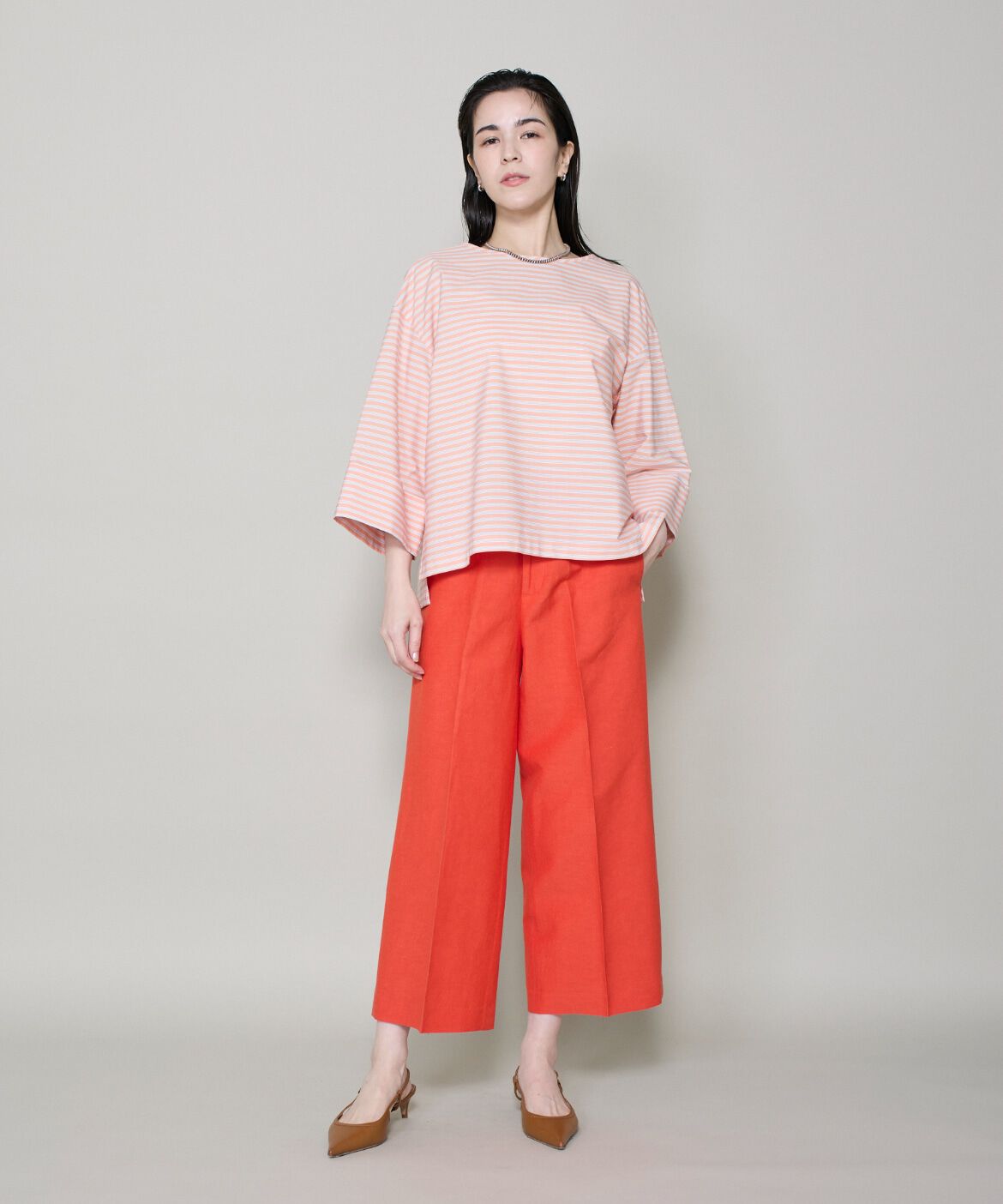 DAY by DAY it&rsquo;s international「ﾘﾈﾝﾜｲﾄﾞｸﾛｯﾌﾟﾄﾞﾊﾟﾝﾂ|凛と涼しい､上品ﾄﾞﾚｰﾌﾟの」|その他|