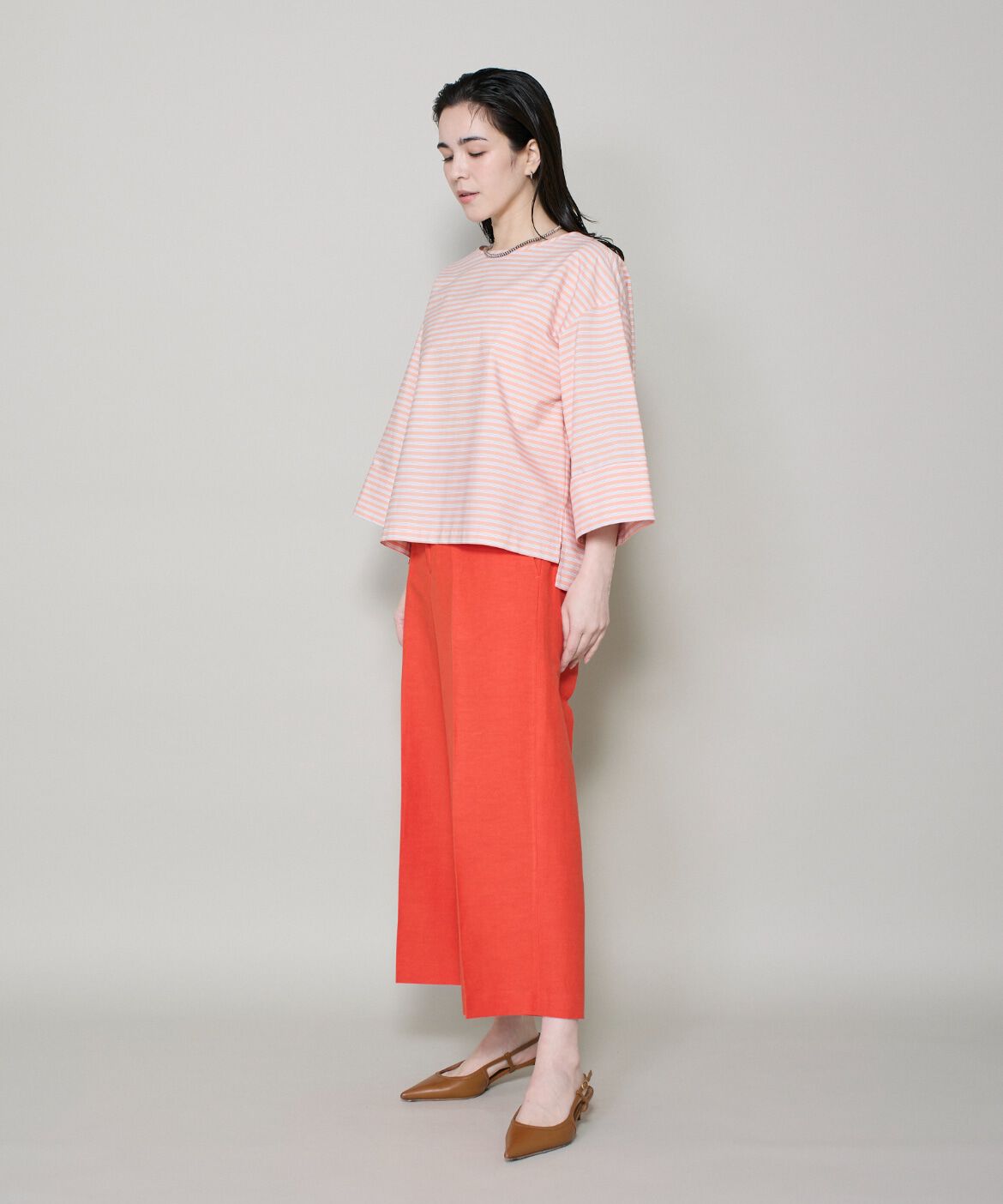 DAY by DAY it&rsquo;s international「ﾘﾈﾝﾜｲﾄﾞｸﾛｯﾌﾟﾄﾞﾊﾟﾝﾂ|凛と涼しい､上品ﾄﾞﾚｰﾌﾟの」|その他|