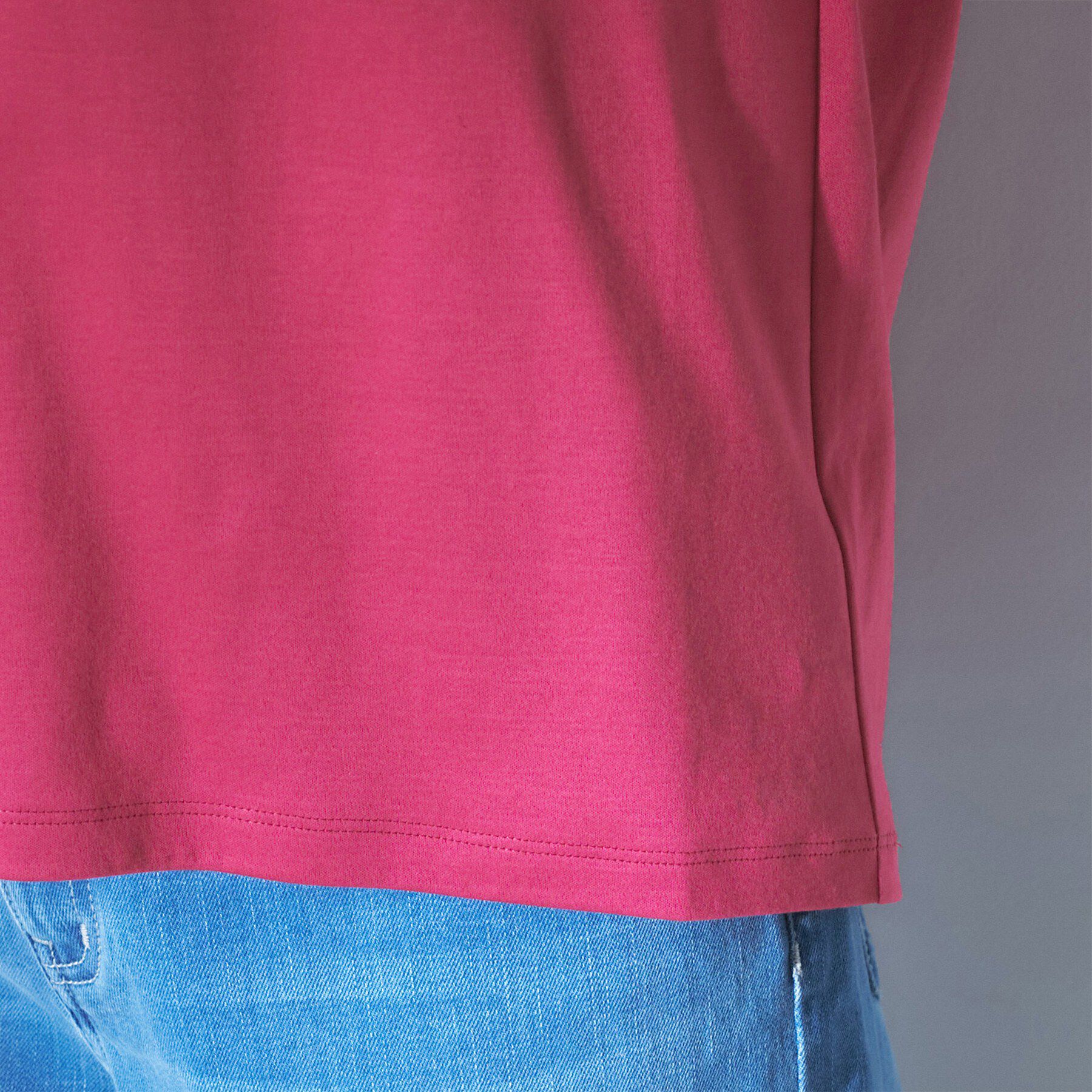 UNTITLED「【汗染み防止/接触冷感】ランタンスリーブプルオーバー」|Tシャツ・カットソー|