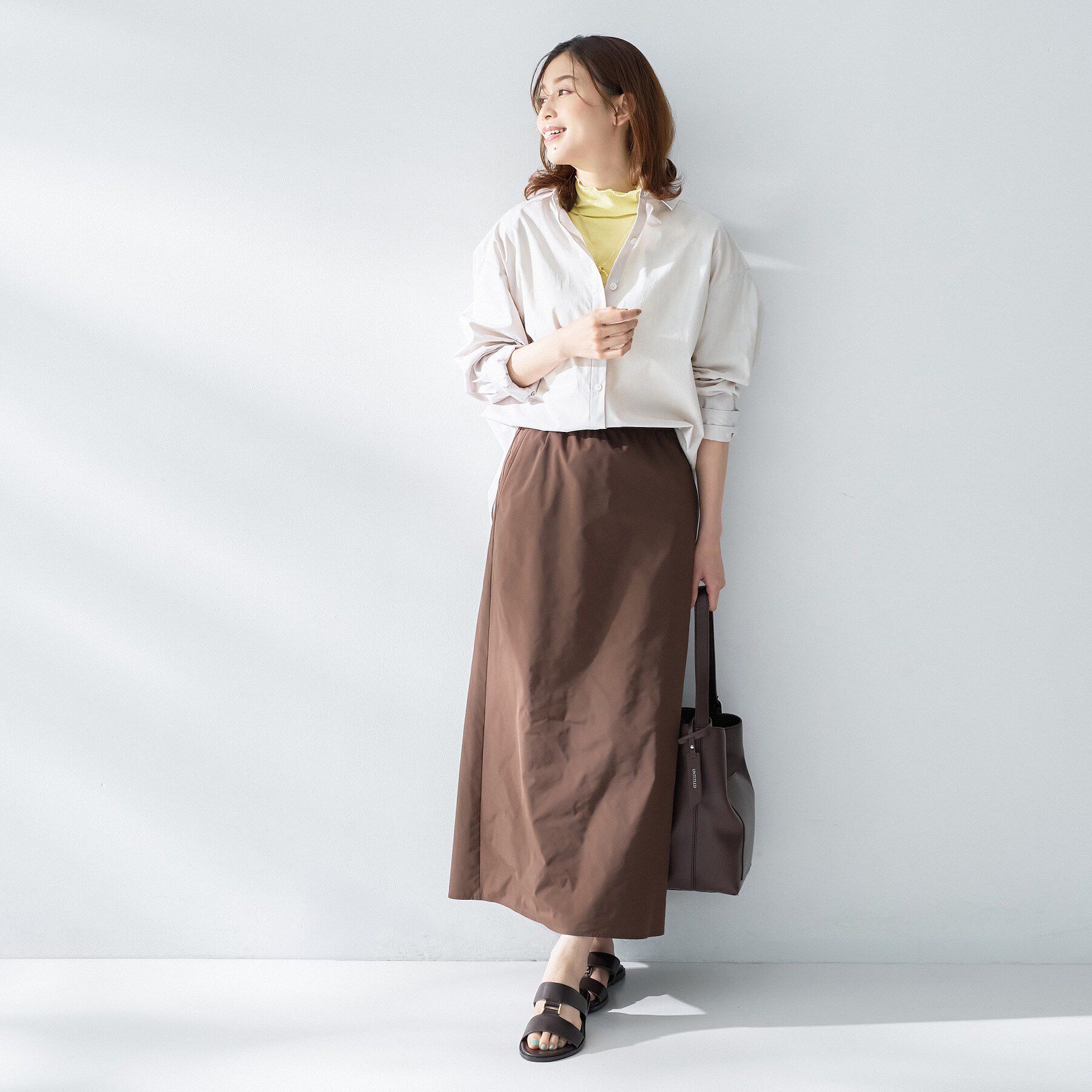 UNTITLED「シアーテレコハイネックトップス」|Tシャツ・カットソー|