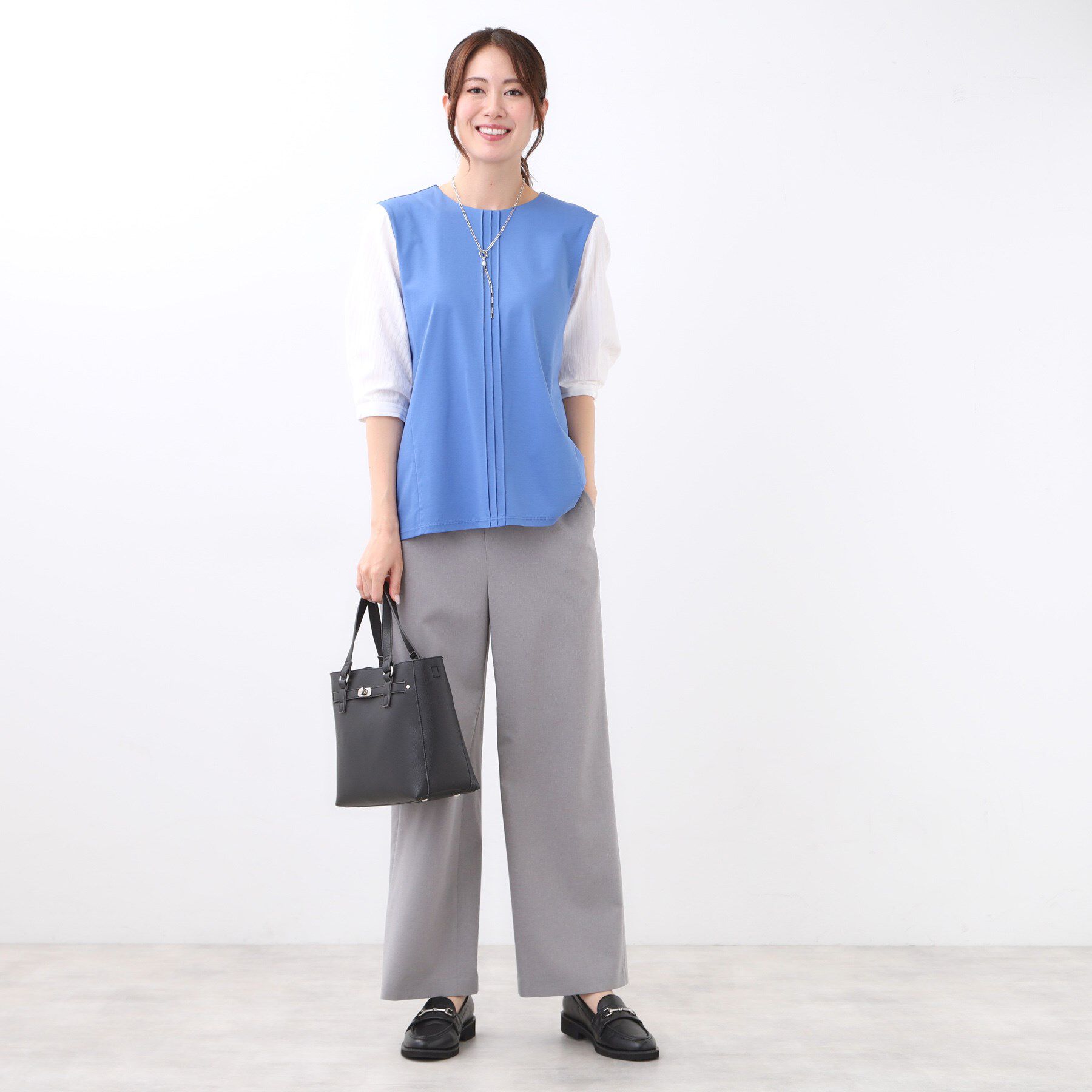 Reflect「【体型カバー／腰周りカバー】長め丈プルオーバージャージ」|Tシャツ・カットソー|